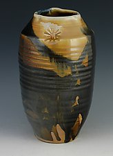 Wood Fired Vessel 22 by Ron Mello (Ceramic Vase)