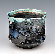 Raku Tea Bowl 196 by Ron Mello (Ceramic Vessel)