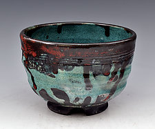 Stoneware Tea Bowl 198 by Ron Mello (Ceramic Vessel)