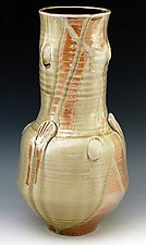 Wood Fired Vessel 23 by Ron Mello (Ceramic Vase)