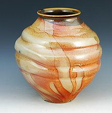 Wood Fired Vessel 21 by Ron Mello (Ceramic Vase)