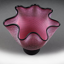 Heavenly Hibiscus by Eric Bladholm (Art Glass Vase)