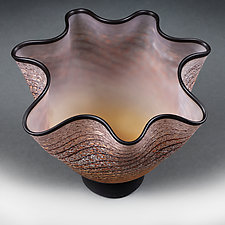 Sepia Stratosphere by Eric Bladholm (Art Glass Vase)