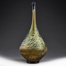 Marsh Marigold Vase Experimental Color Study by Eric Bladholm (Art Glass Vessel)