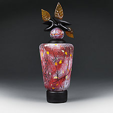 Autumn Apple Tall Tapered by Eric Bladholm (Art Glass Vessel)