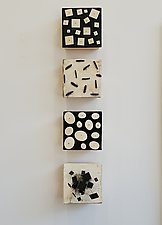 Black and White (and Red) by Lori Katz (Ceramic Sculpture)