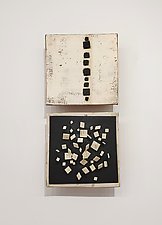 Squares with Squares by Lori Katz (Ceramic Wall Sculpture)