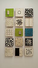 Wall Square Grouping by Lori Katz (Ceramic Wall Sculpture)