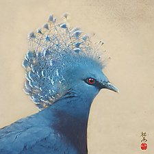 Song of a Blue Crowned Pigeon I by Yuko Ishii (Color Photograph)