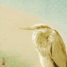 Song of a Gray Heron by Yuko Ishii (Color Photograph)