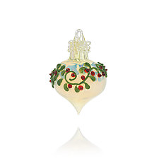 Holly Berry by Lucky Ducks Glass (Art Glass Ornament)