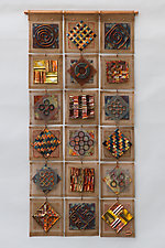 Scrapyard Quilt 8 by Frances Solar (Metal Wall Sculpture)