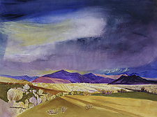 New Mexico Valley by Sandra Humphries (Acrylic Painting)