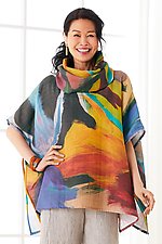 Nikola Poncho & Scarf by Andrea Geer (Woven Poncho)
