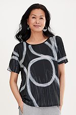 Sgraffito Boxy Tee by Andrea Geer (Knit Top)