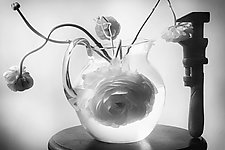 Wrench and Bouquet by Ralph Gabriner (Black & White Photograph)