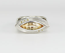 Contemporary Precious Topaz Ring by Leann Feldt (Gold, Silver & Stone Ring)
