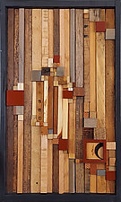 Protected by Heather Patterson (Wood Wall Sculpture)