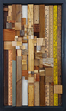 Adding up to Nothing by Heather Patterson (Wood Wall Sculpture)