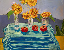 Three Tomatoes by Lila Bacon (Acrylic Painting)