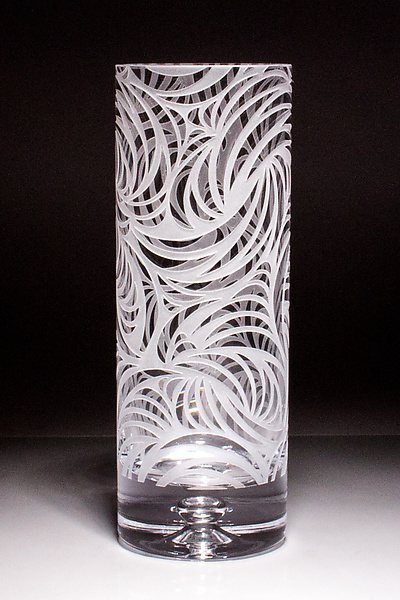 Flow Vase by Carrie Gustafson (Art Glass Vase) | Artful Home
