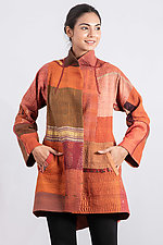 Long Flare Jacket #1 by Mieko Mintz (Cotton and Silk Jacket)