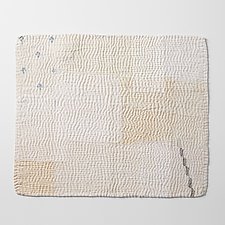 Mosaic Fray Kantha Placemat by Mieko Mintz (Cotton & Silk Placemat)