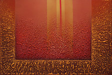 Radiant Textures Series 12 by Wolfgang Gersch (Mixed-Media Painting & Giclee Print on Aluminum)