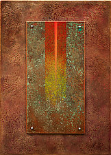 Golden Reyes 08 in Red by Wolfgang Gersch (Giclee Print on Aluminum)