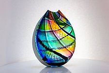 Origami Kovalainen by Jeffrey P'an (Art Glass Vase)