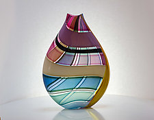 Origami Bottle by Jeffrey P'an (Art Glass Vase)