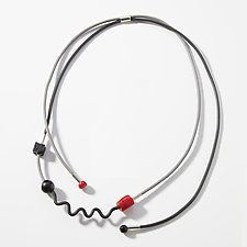 Shapes and Shadows Necklace by Dagmara Costello (Rubber & Stone Necklace)