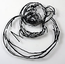 Coffee Cup by Paul Arsenault (Metal Wall Sculpture)