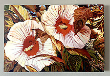 Hibiscus in Sunlight by Anne Nye (Acrylic Painting)