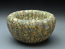 Sandy Treasure Bowl by Thomas Spake (Art Glass Bowl)