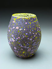 Purple Simple Vase by Thomas Spake (Art Glass Vessel)