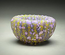 Purple Treasure Bowl by Thomas Spake (Art Glass Bowl)
