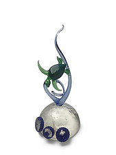 Caper by Jennifer Caldwell and Jason Chakravarty (Art Glass Sculpture)
