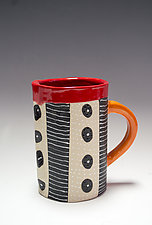 Dash Dot Mug by Vaughan Nelson (Ceramic Mug)