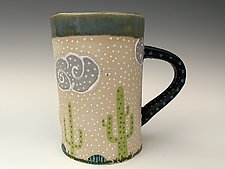 Cactus Mug by Vaughan Nelson (Ceramic Mug)