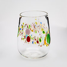 Stemless Wine Glass by Bryan Goldenberg (Art Glass Drinkware)