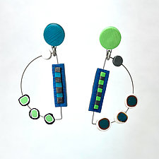 Tic-Tok Earrings by Arden Bardol (Polymer Earrings)