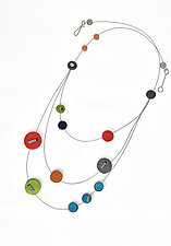 Discs Necklace by Arden Bardol (Steel & Polymer Necklace)