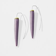 Violet Spears Earrings by Loretta Lam (Polymer Clay Earrings)