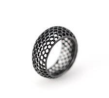 Open Snakeskin Ring by Rachel Atherley (Silver Ring)