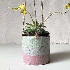 Stoneware Hanging Planter by Heidi Fahrenbacher (Ceramic Wall Vase)