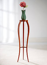 Mystic Serpentine Plant Stand by Ken Reinhard (Wood Pedestal Table)