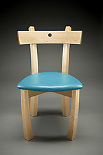 Blue Dot Chair by Todd Bradlee (Wood Chair)