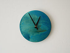 Colorful Wall Clock by Todd Bradlee (Wood Clock)