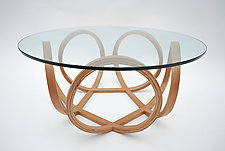 Foiver Table in Natural White Oak by Derek Hennigar (Wood Coffee Table)